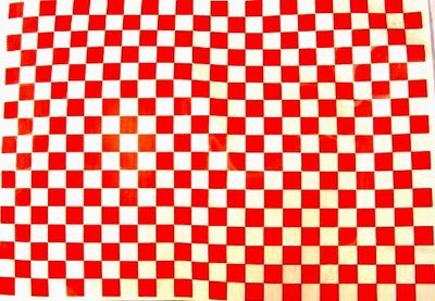 stickervel ROOD   geblokt 25 x 35
